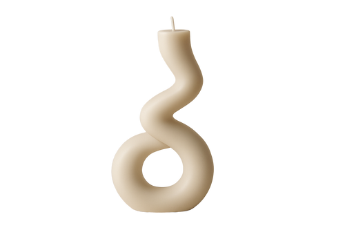 minimalist modern funky scupture art candle 